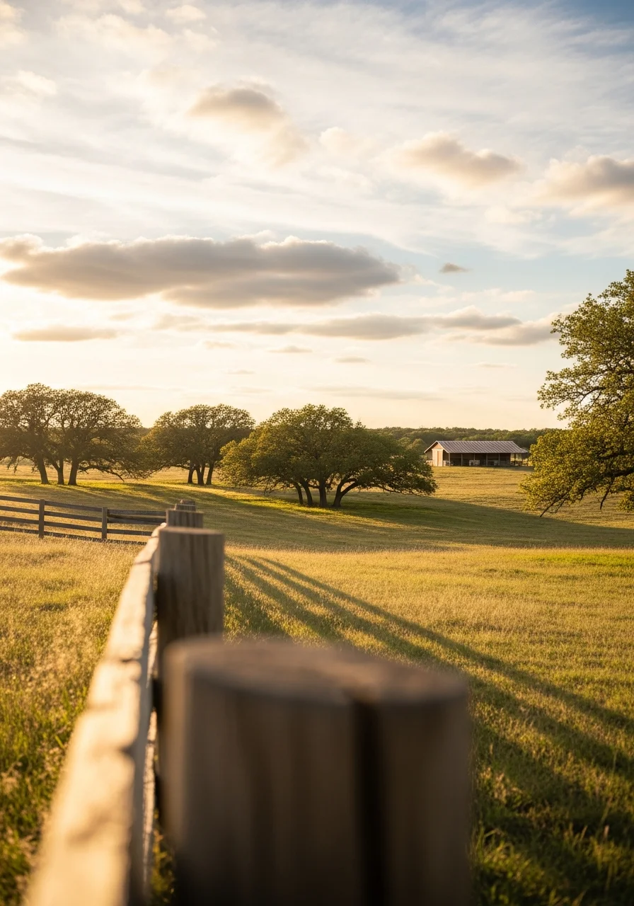 Cooke County country property showing mature trees, acreage, and pastoral setting.